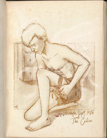 The cilice - experimentation in mimicking traditional medium through digital art